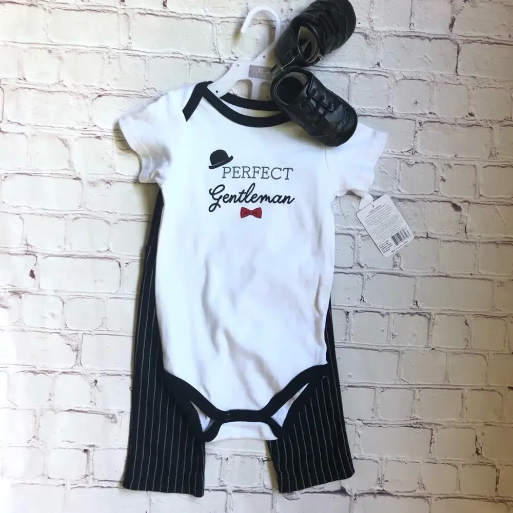 Little Treasures Baby Boy Three Piece Set Sz 9-12M